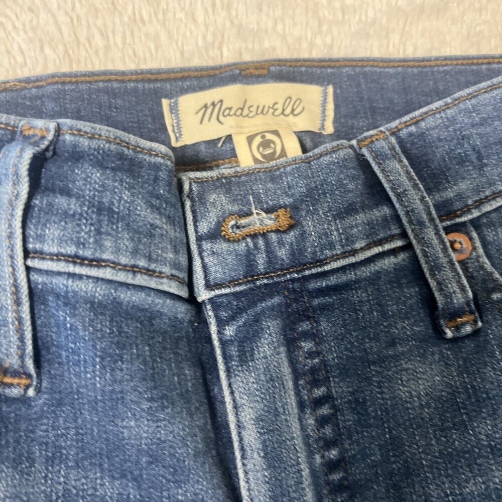 Madewell Blue Denim 9" Mid-Rise Skinny Jeans Womens Casual Medium Wash Size 26 - Picture 5 of 16